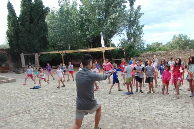 La casa de colònies L'Aldric, en una foto de les colònies del 2016