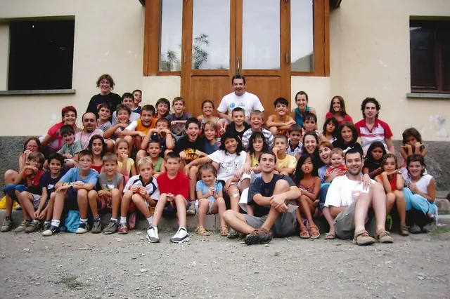 La casa de colònies La Verge Blanca, en una foto de les colònies del 2006